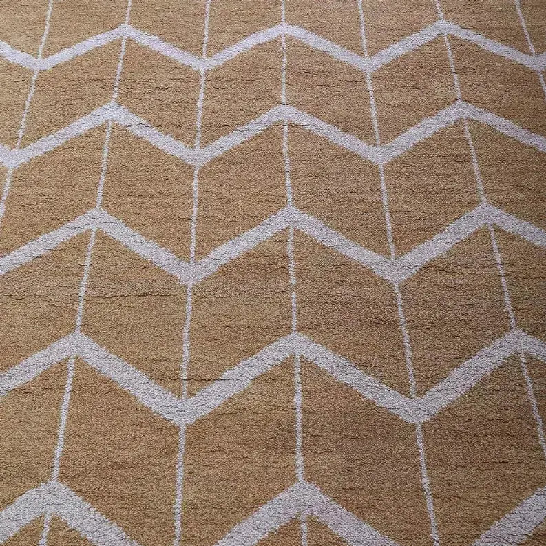 Rugsotic Carpets Hand Knotted Wool Area Rug Geometric Get My Rugs LLC