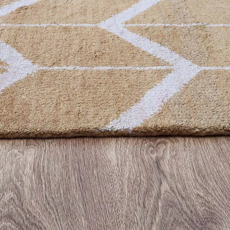 Rugsotic Carpets Hand Knotted Wool Area Rug Geometric Get My Rugs LLC