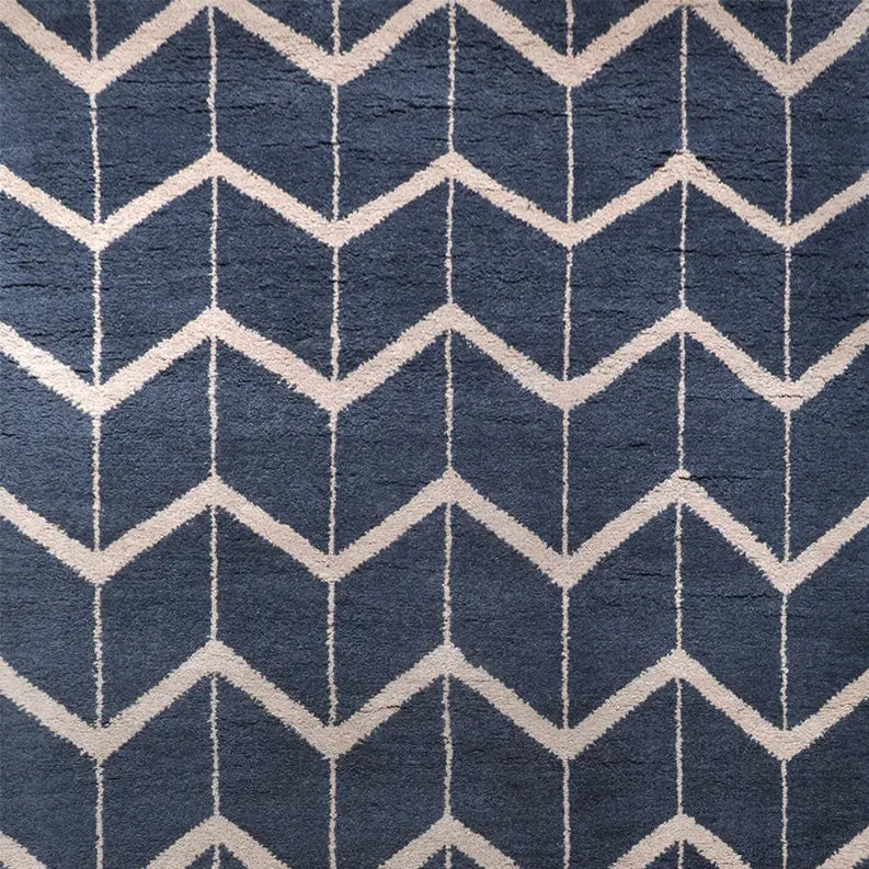 Rugsotic Carpets Hand Knotted Wool Area Rug Geometric Get My Rugs LLC