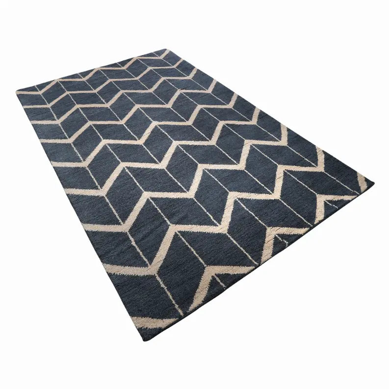 Rugsotic Carpets Hand Knotted Wool Area Rug Geometric Get My Rugs LLC