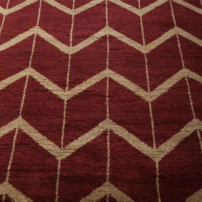 Rugsotic Carpets Hand Knotted Wool Area Rug Geometric Get My Rugs LLC