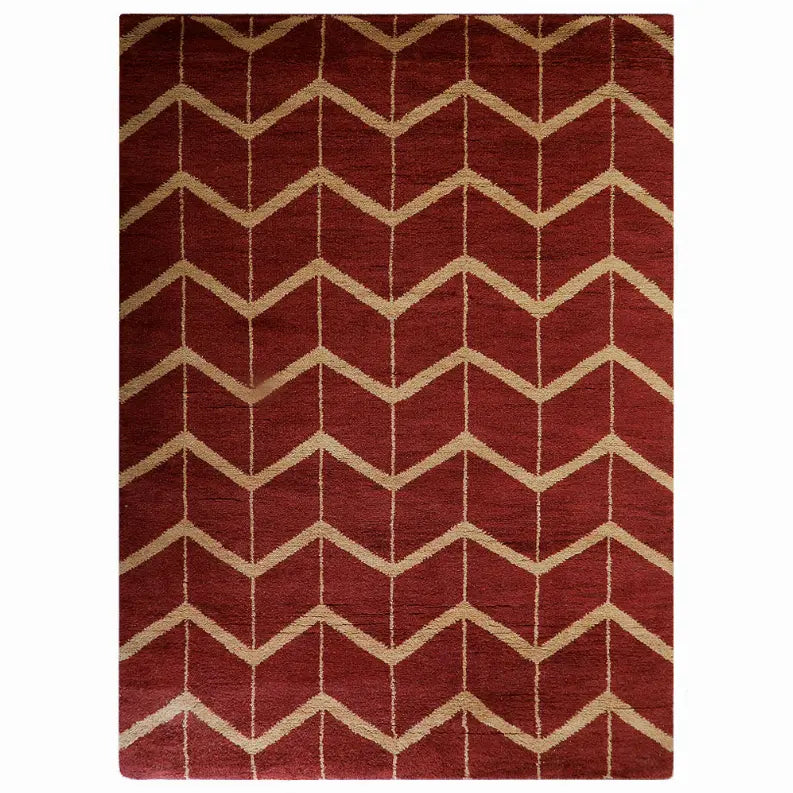 Rugsotic Carpets Hand Knotted Wool Area Rug Geometric Get My Rugs LLC