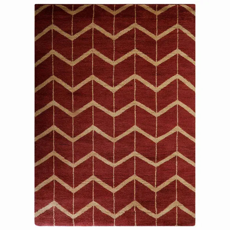 Rugsotic Carpets Hand Knotted Wool Area Rug Geometric Get My Rugs LLC