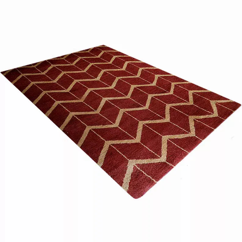 Rugsotic Carpets Hand Knotted Wool Area Rug Geometric Get My Rugs LLC