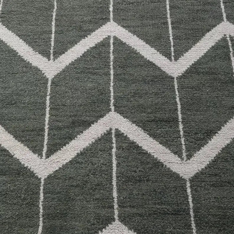 Rugsotic Carpets Hand Knotted Wool Area Rug Geometric Get My Rugs LLC
