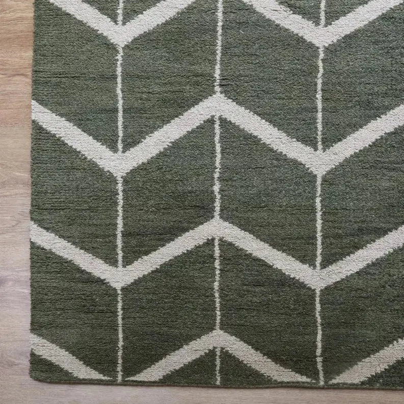 Rugsotic Carpets Hand Knotted Wool Area Rug Geometric Get My Rugs LLC