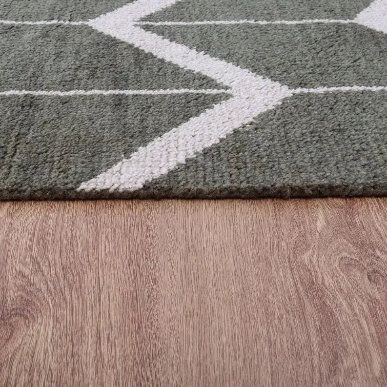Rugsotic Carpets Hand Knotted Wool Area Rug Geometric Get My Rugs LLC