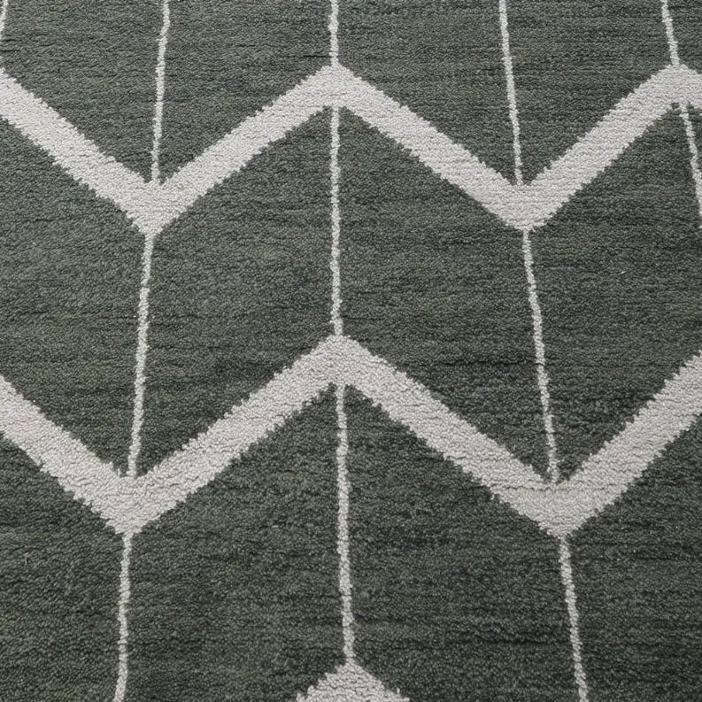 Rugsotic Carpets Hand Knotted Wool Area Rug Geometric Get My Rugs LLC