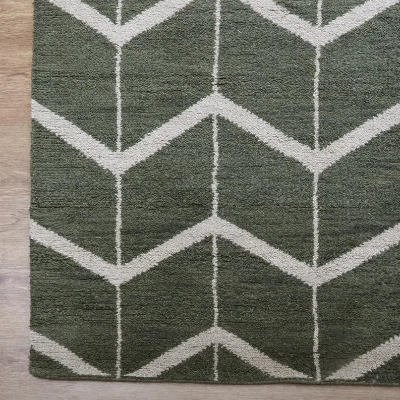 Rugsotic Carpets Hand Knotted Wool Area Rug Geometric Get My Rugs LLC