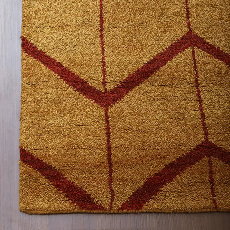 Rugsotic Carpets Hand Knotted Wool Area Rug Geometric Get My Rugs LLC