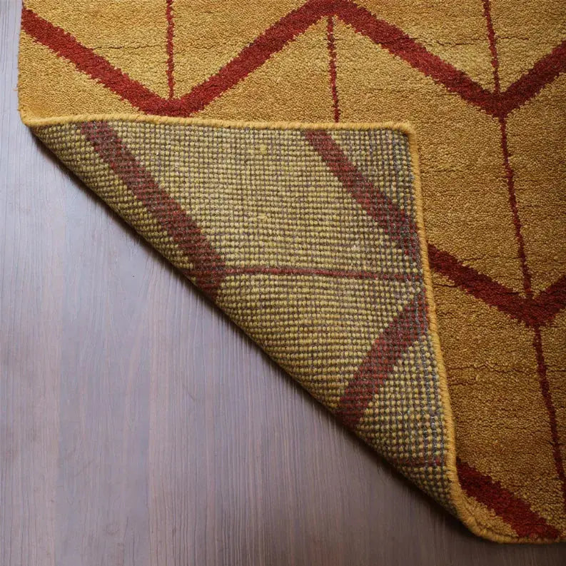 Rugsotic Carpets Hand Knotted Wool Area Rug Geometric Get My Rugs LLC