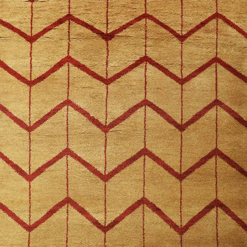 Rugsotic Carpets Hand Knotted Wool Area Rug Geometric Get My Rugs LLC