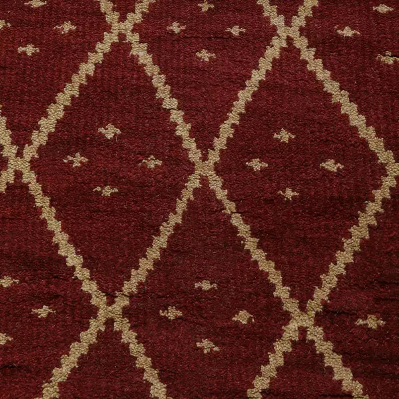 Rugsotic Carpets Hand Knotted Wool Area Rug Geometric Get My Rugs LLC