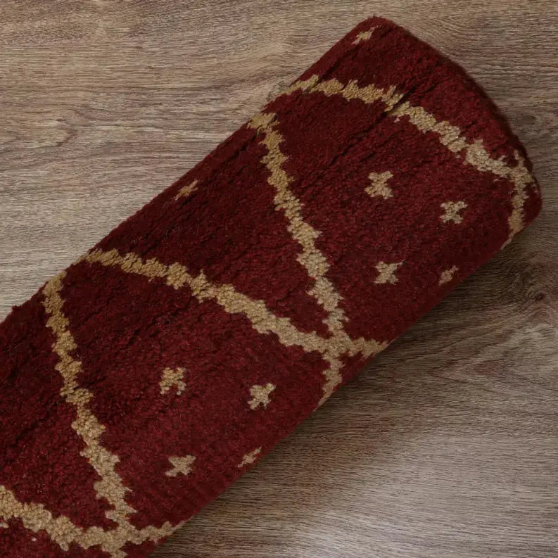 Rugsotic Carpets Hand Knotted Wool Area Rug Geometric Get My Rugs LLC