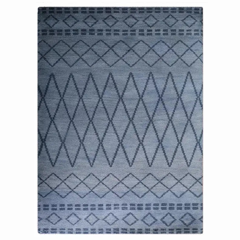 Rugsotic Carpets Hand Knotted Wool Area Rug Geometric Get My Rugs LLC