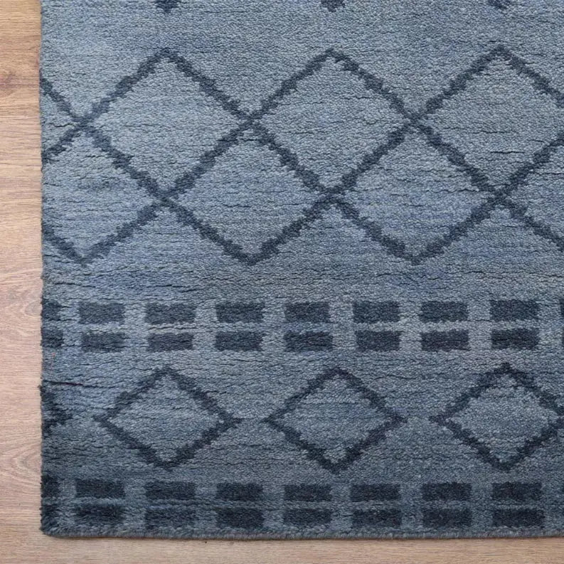 Rugsotic Carpets Hand Knotted Wool Area Rug Geometric Get My Rugs LLC