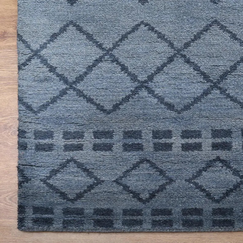 Rugsotic Carpets Hand Knotted Wool Area Rug Geometric Get My Rugs LLC