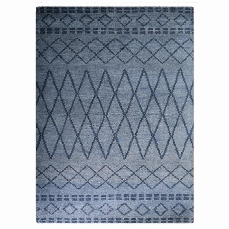 Rugsotic Carpets Hand Knotted Wool Area Rug Geometric Get My Rugs LLC