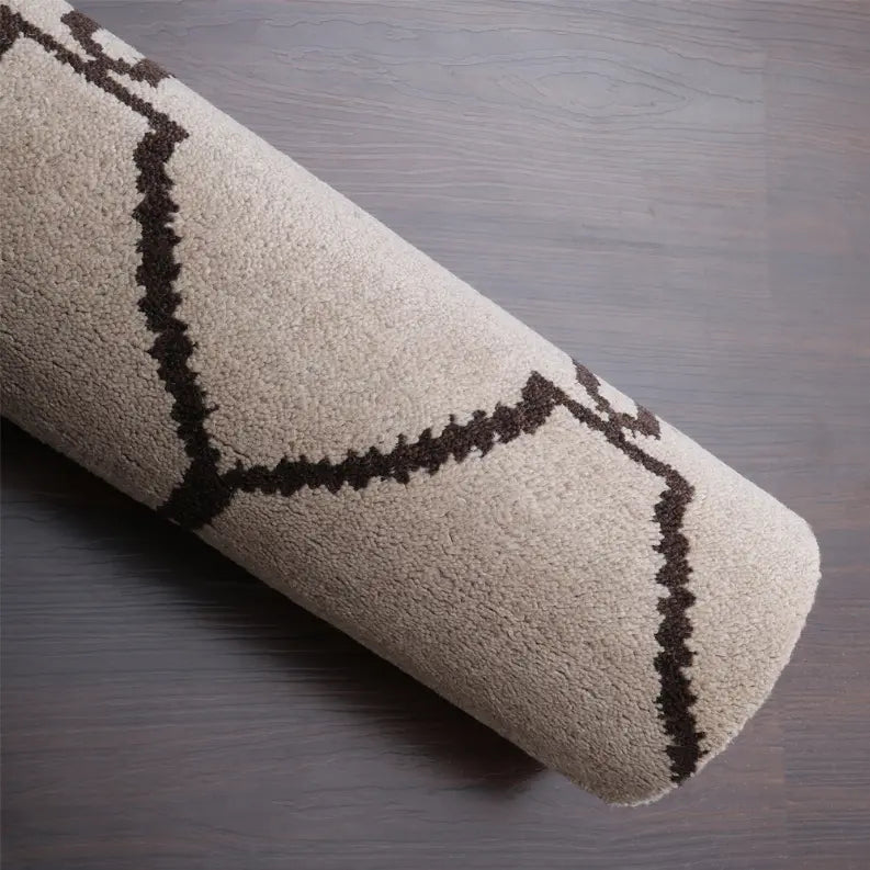 Rugsotic Carpets Hand Knotted Wool Area Rug Geometric Get My Rugs LLC