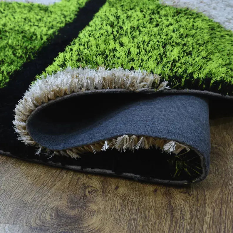Rugsotic Carpets Hand Tufted Shag Polyester Round Area Rug Geometric Get My Rugs LLC