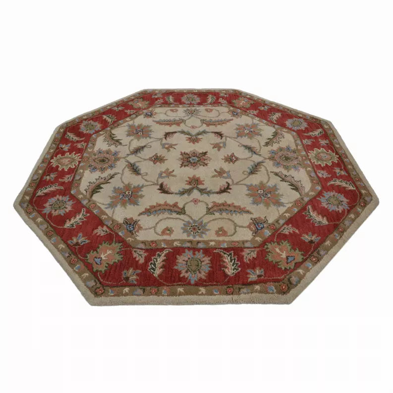 Rugsotic Carpets Hand Tufted Wool Octagon Area Rug Oriental Get My Rugs LLC