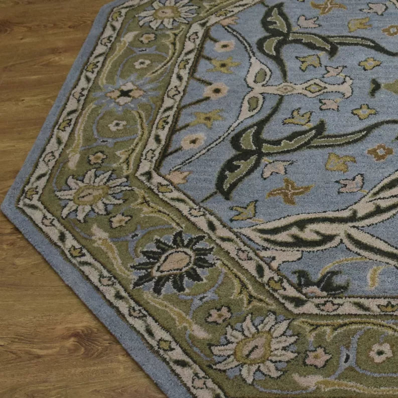Rugsotic Carpets Hand Tufted Wool Octagon Area Rug Oriental Get My Rugs LLC