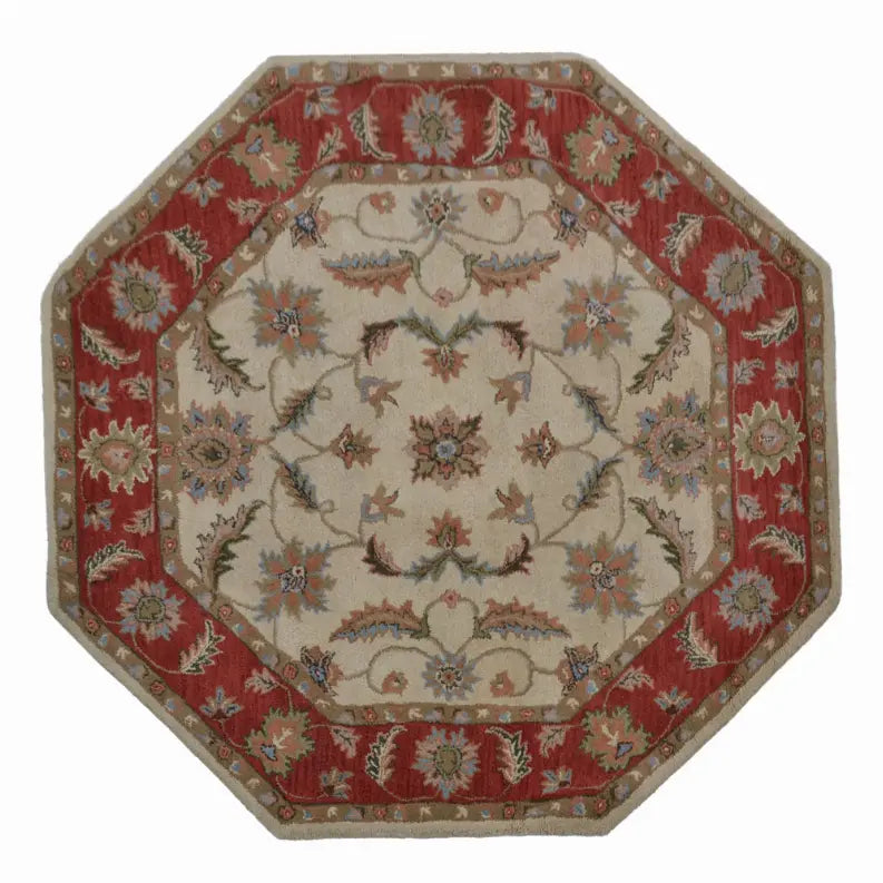 Rugsotic Carpets Hand Tufted Wool Octagon Area Rug Oriental Get My Rugs LLC
