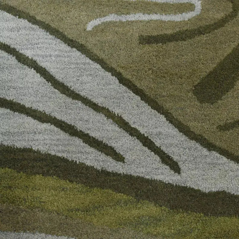 Rugsotic Carpets Hand Tufted Wool Square Area Rug Abstract Get My Rugs LLC