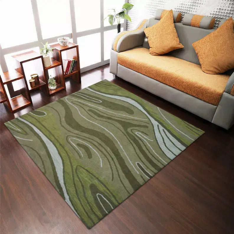 Rugsotic Carpets Hand Tufted Wool Square Area Rug Abstract Get My Rugs LLC