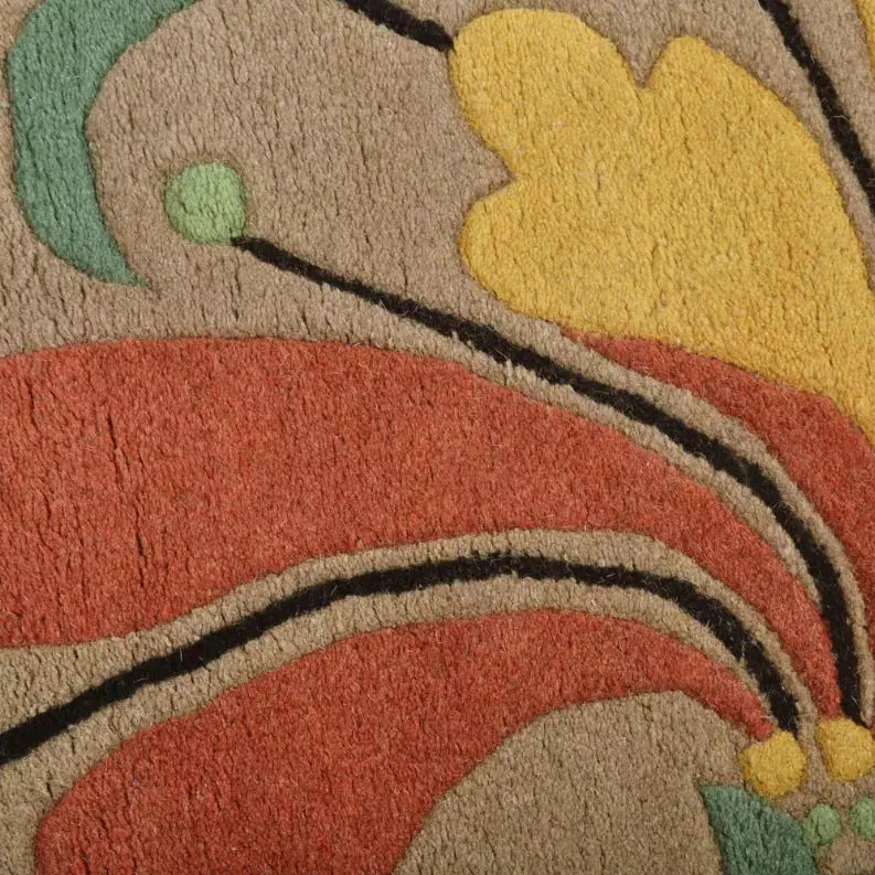 Rugsotic Carpets Hand Tufted Wool Wool Area Rug Floral Get My Rugs LLC