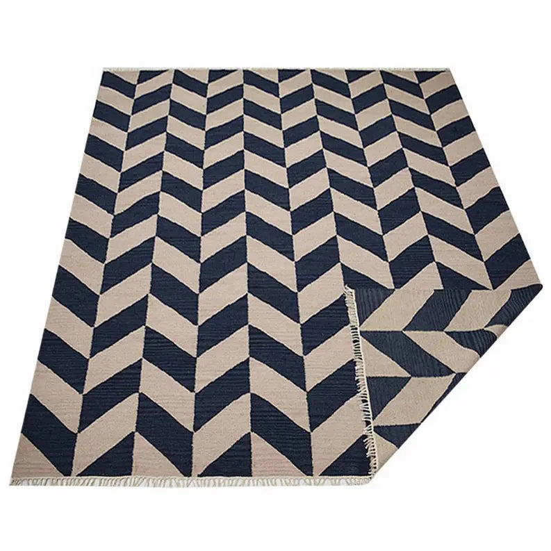 Rugsotic Carpets Hand Woven Flat Weave Kilim Wool Area Rug Contemporary Get My Rugs LLC