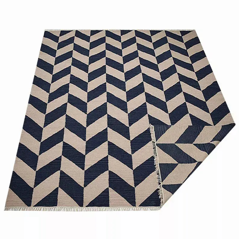Rugsotic Carpets Hand Woven Flat Weave Kilim Wool Area Rug Contemporary Get My Rugs LLC