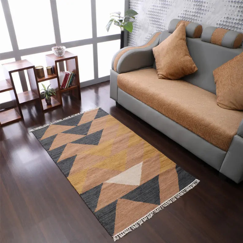Rugsotic Carpets Hand Woven Flat Weave Kilim Wool Area Rug Contemporary Get My Rugs LLC