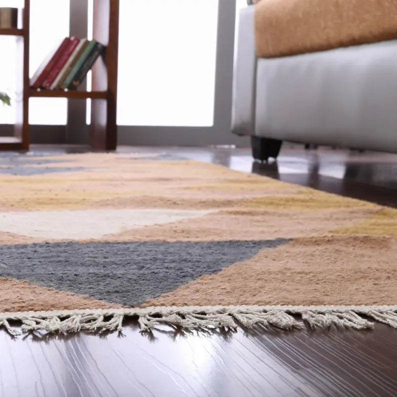 Rugsotic Carpets Hand Woven Flat Weave Kilim Wool Area Rug Contemporary Get My Rugs LLC