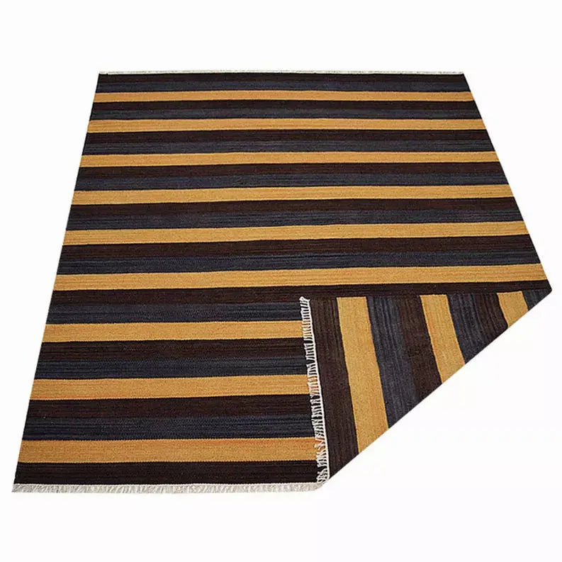 Rugsotic Carpets Hand Woven Flat Weave Kilim Wool Area Rug Contemporary Get My Rugs LLC