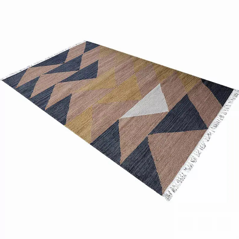 Rugsotic Carpets Hand Woven Flat Weave Kilim Wool Area Rug Contemporary Get My Rugs LLC