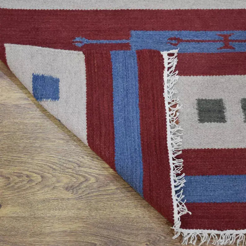Rugsotic Carpets Hand Woven Flat Weave Kilim Wool Area Rug Contemporary Get My Rugs LLC
