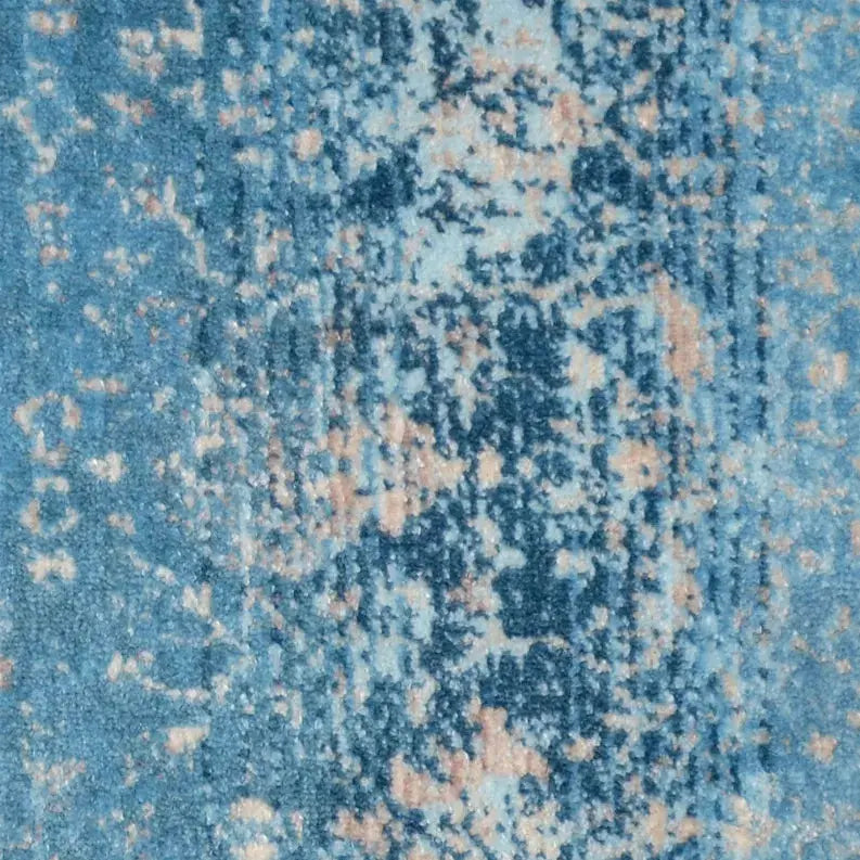 Rugsotic Carpets Machine Woven Crossweave Polyester Blue Area Rug Oriental Get My Rugs LLC