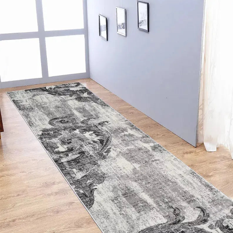 Rugsotic Carpets Machine Woven Heatset Polypropylene 3'2''x10' Runner Area Rug Floral Get My Rugs LLC