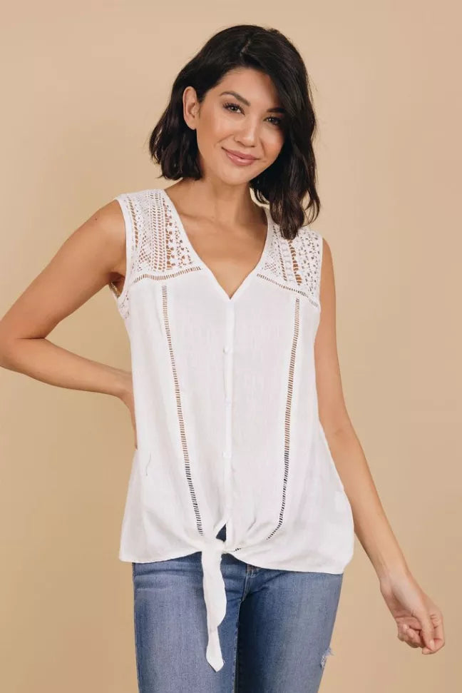 Runnin' Outta Time Tie Front Top Stay Warm in Style