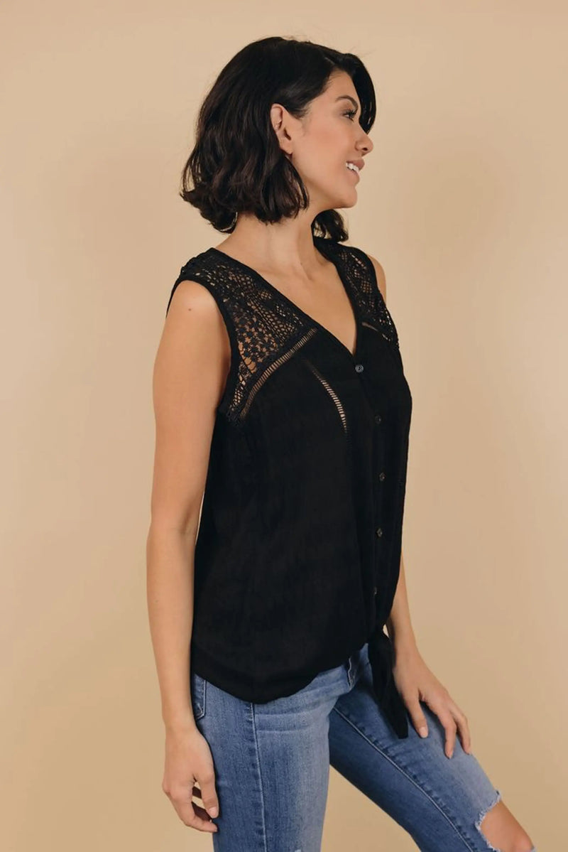 Runnin' Outta Time Tie Front Top Stay Warm in Style