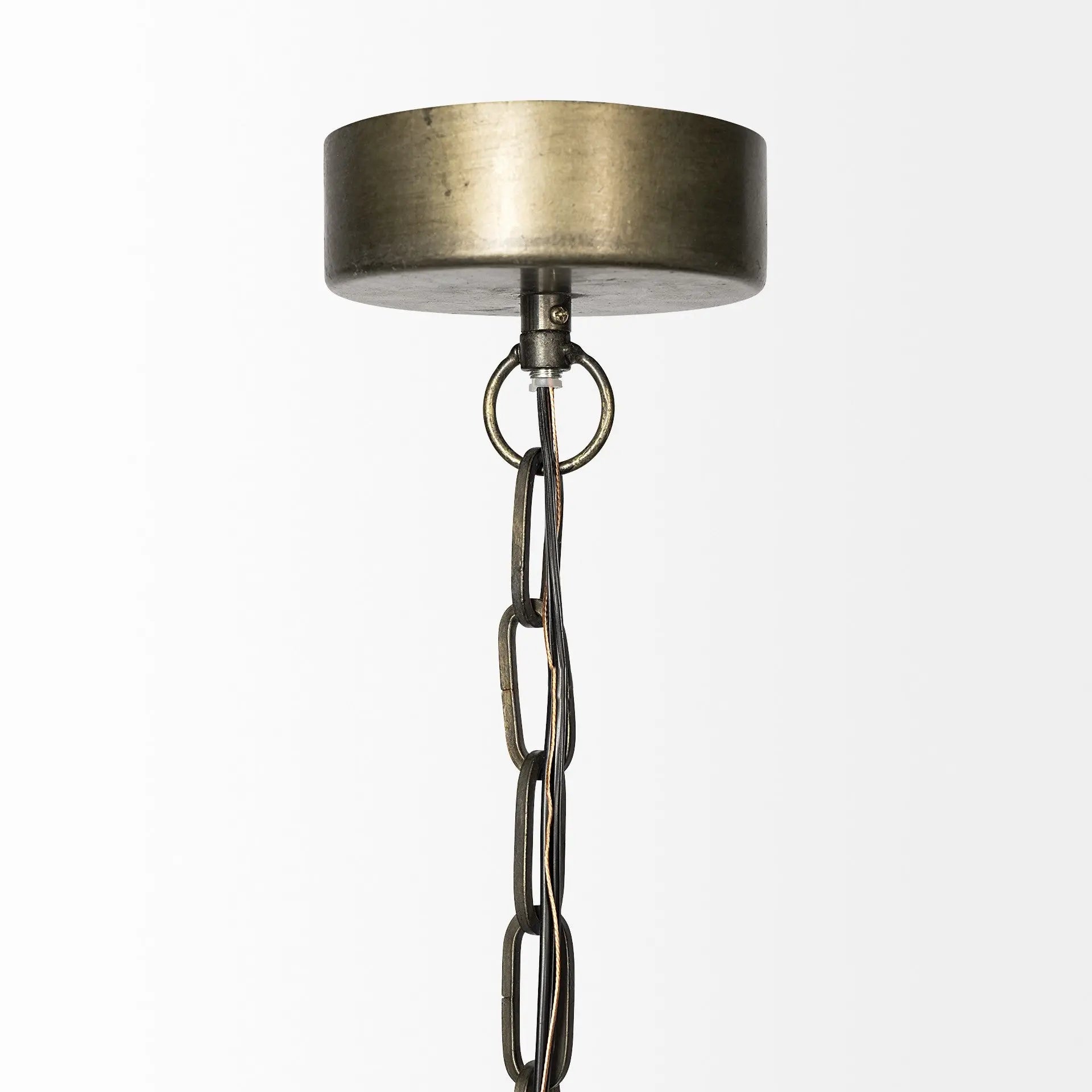 Rustic Gold Ton Metal Dome Hanging Light Homeroots Lighting