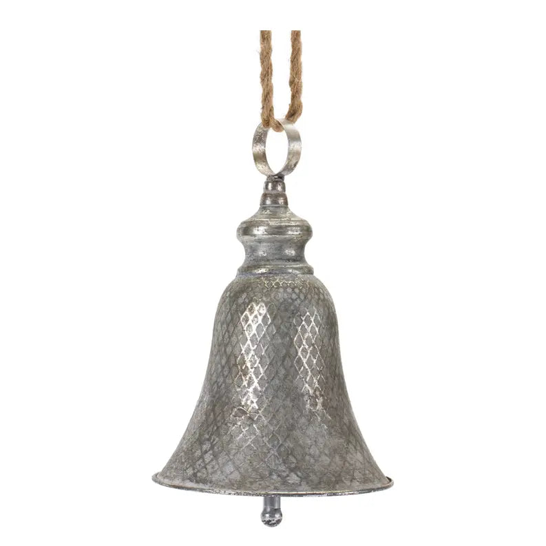 Rustic Metal Bell Ornament Melrose International