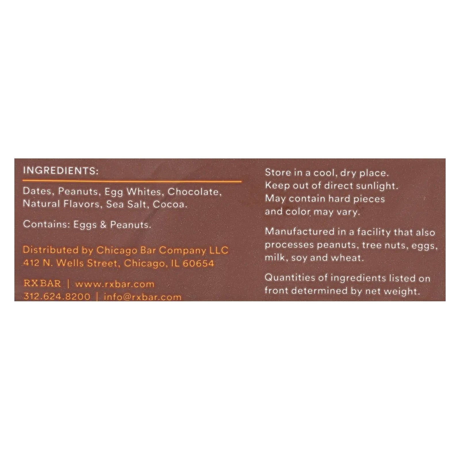 Rxbar - Protein Bar - Chocolate Peanut Butter - Case Of 12 - 1.83 Oz. Rxbar
