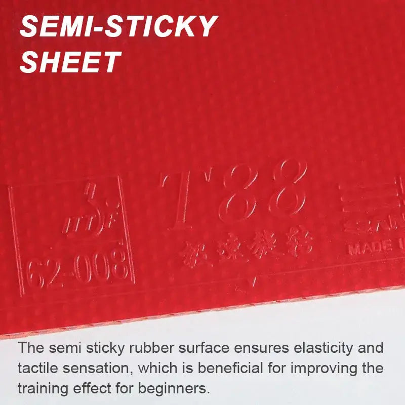 SANWEI T88 Ultra Spin Table Tennis Rubber Semi Sticky Ping Pong Rubber Sheet for Entry Players GreatEagleInc