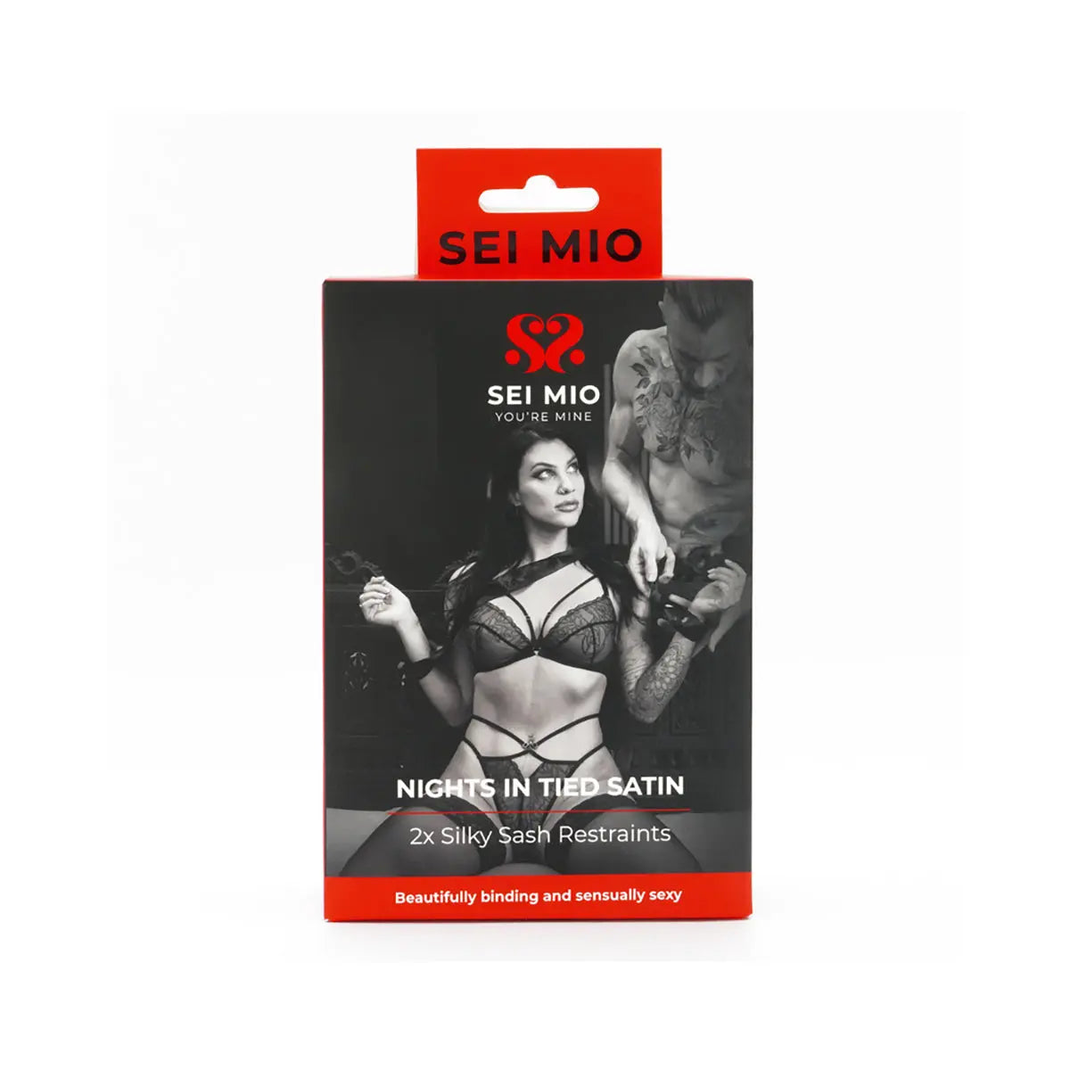 SEI MIO Nights in Tied Satin 2 x Silk Sash Restraints Creative Conceptions