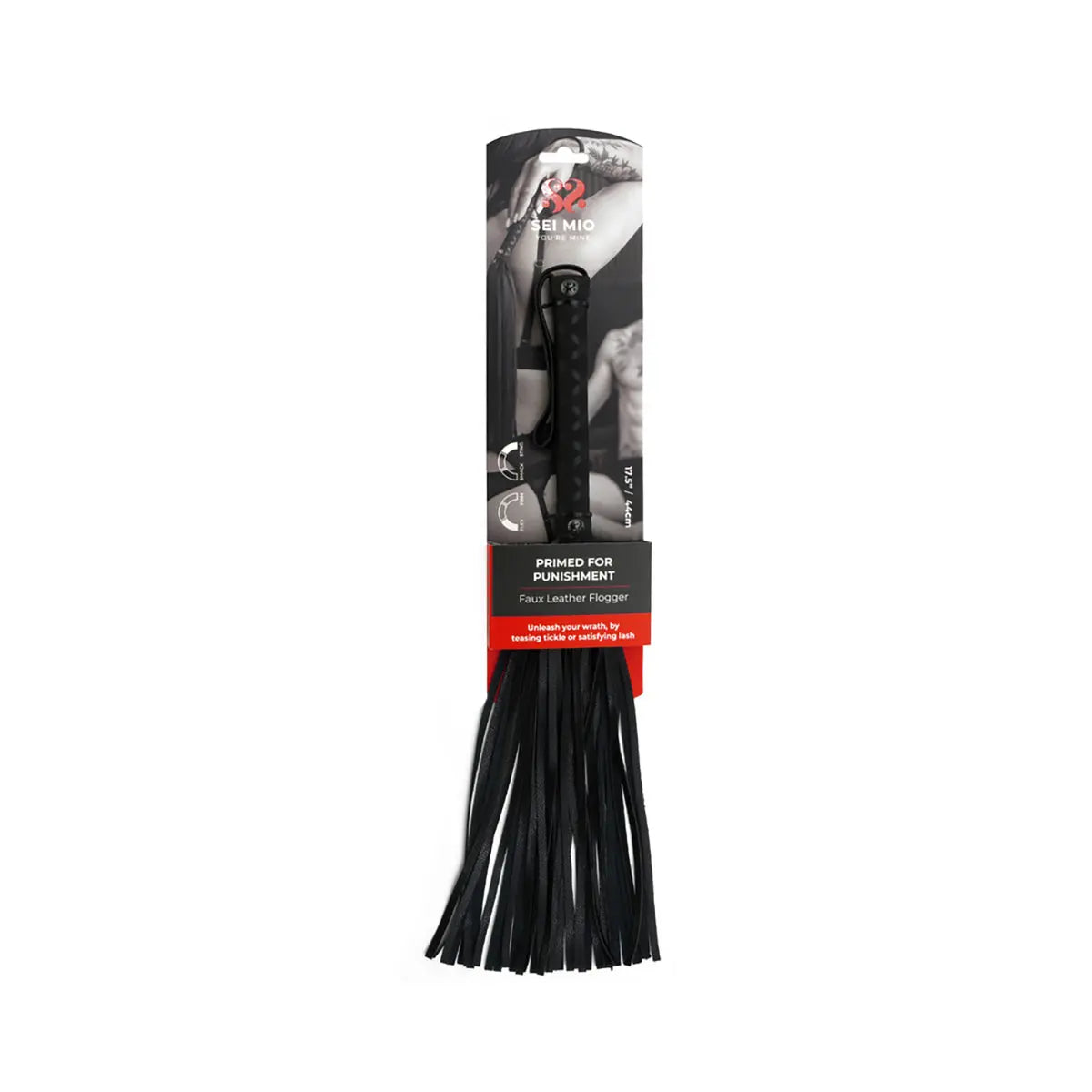 SEI MIO Primed for Punishment Faux Leather Flogger Creative Conceptions