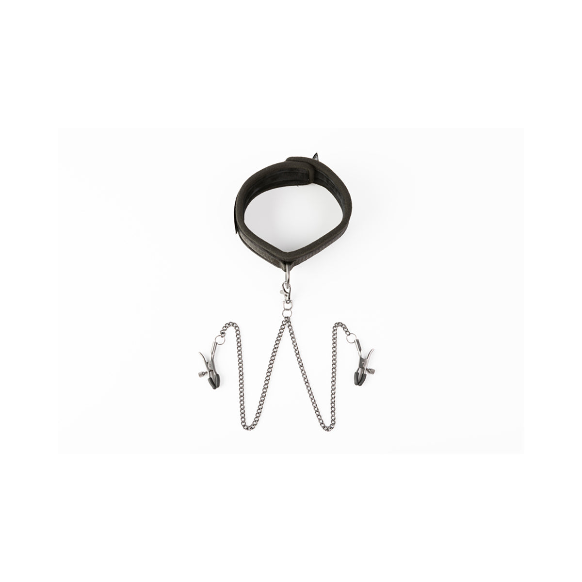 SEI MIO Twin Tweaks Velvet Collar with Nipple Clamps Creative Conceptions