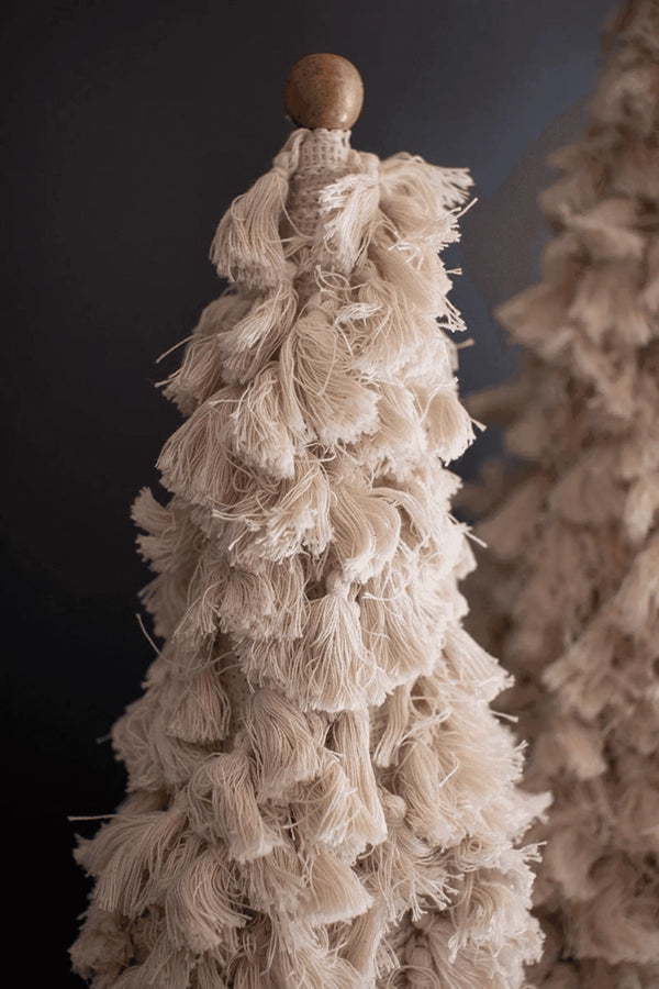 SET OF TWO COTTON TASSEL CHRISTMAS TREE Kalalou