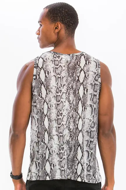 SNAKE PRINT TANK WEIV
